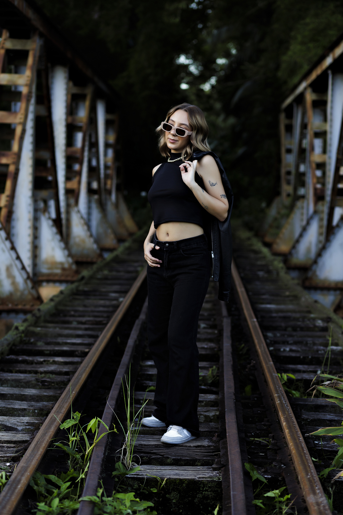 Ensaio no Trilho do trem 