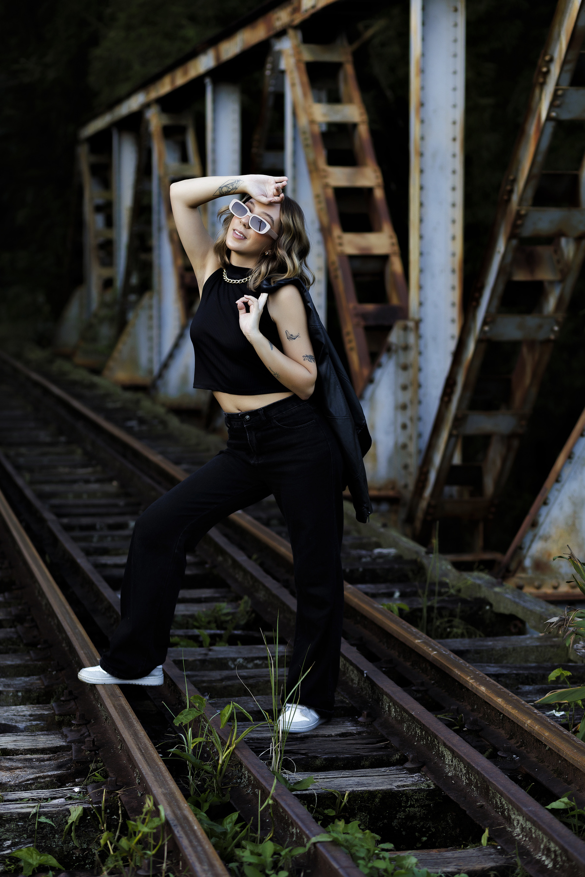 Ensaio no Trilho do trem 