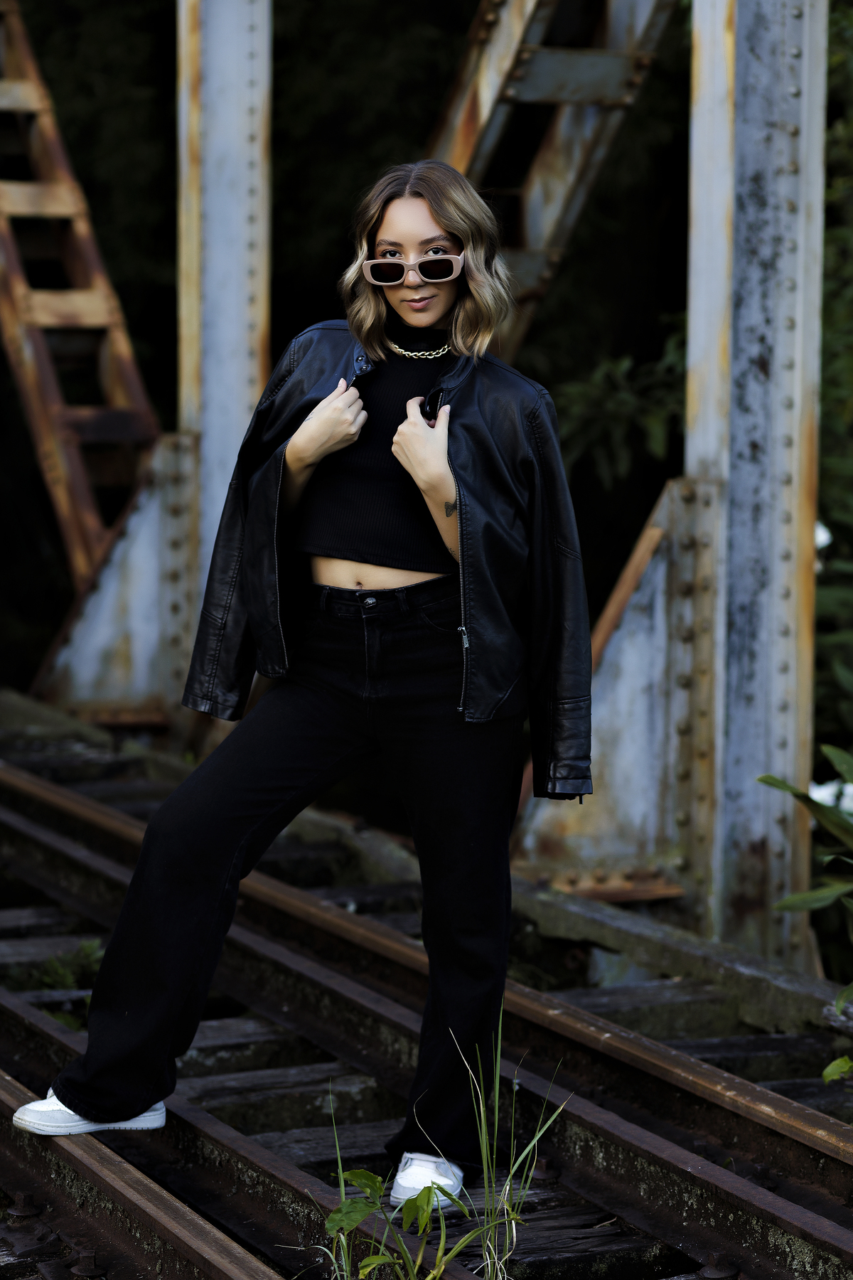 Ensaio no Trilho do trem 