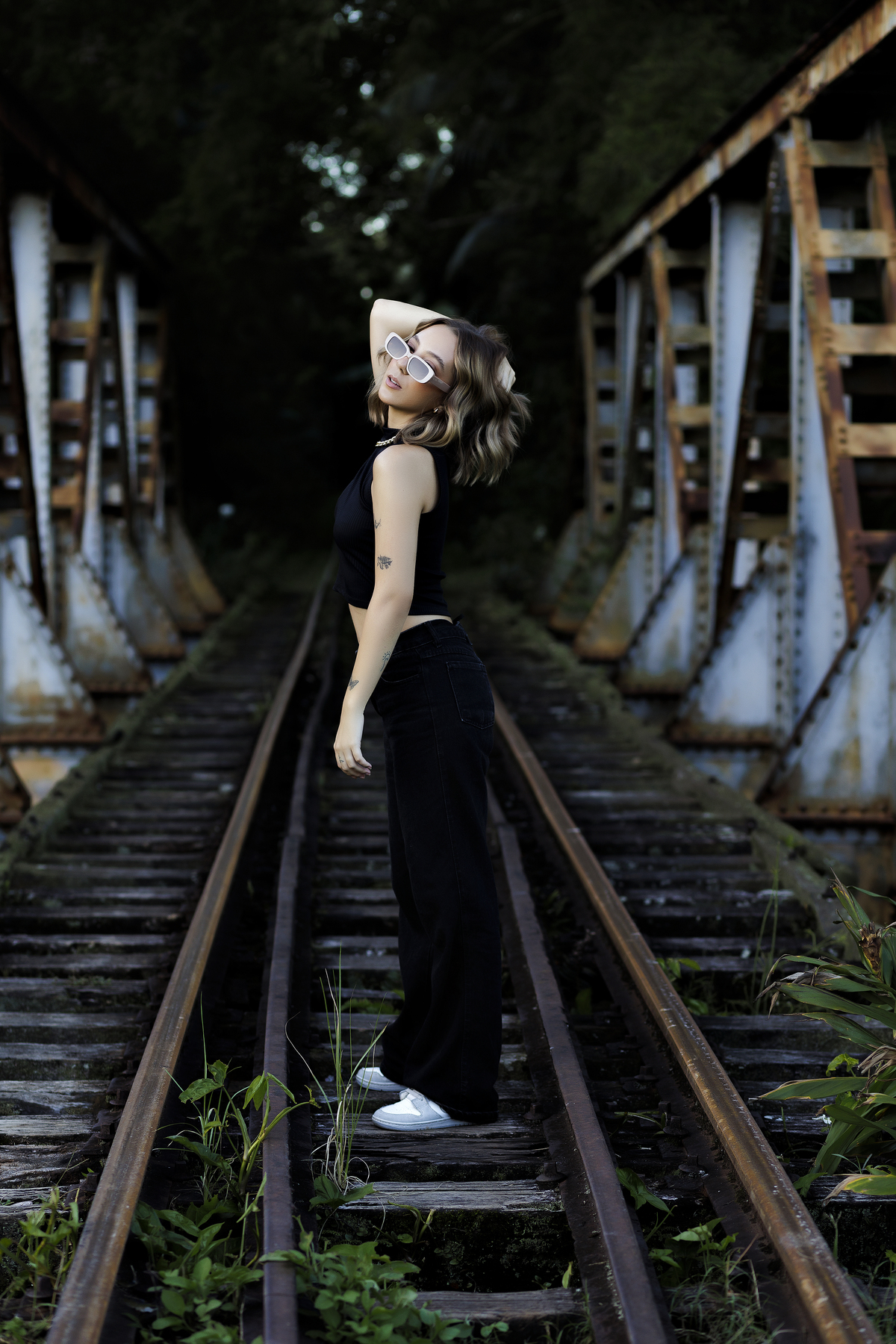 Ensaio no Trilho do trem 