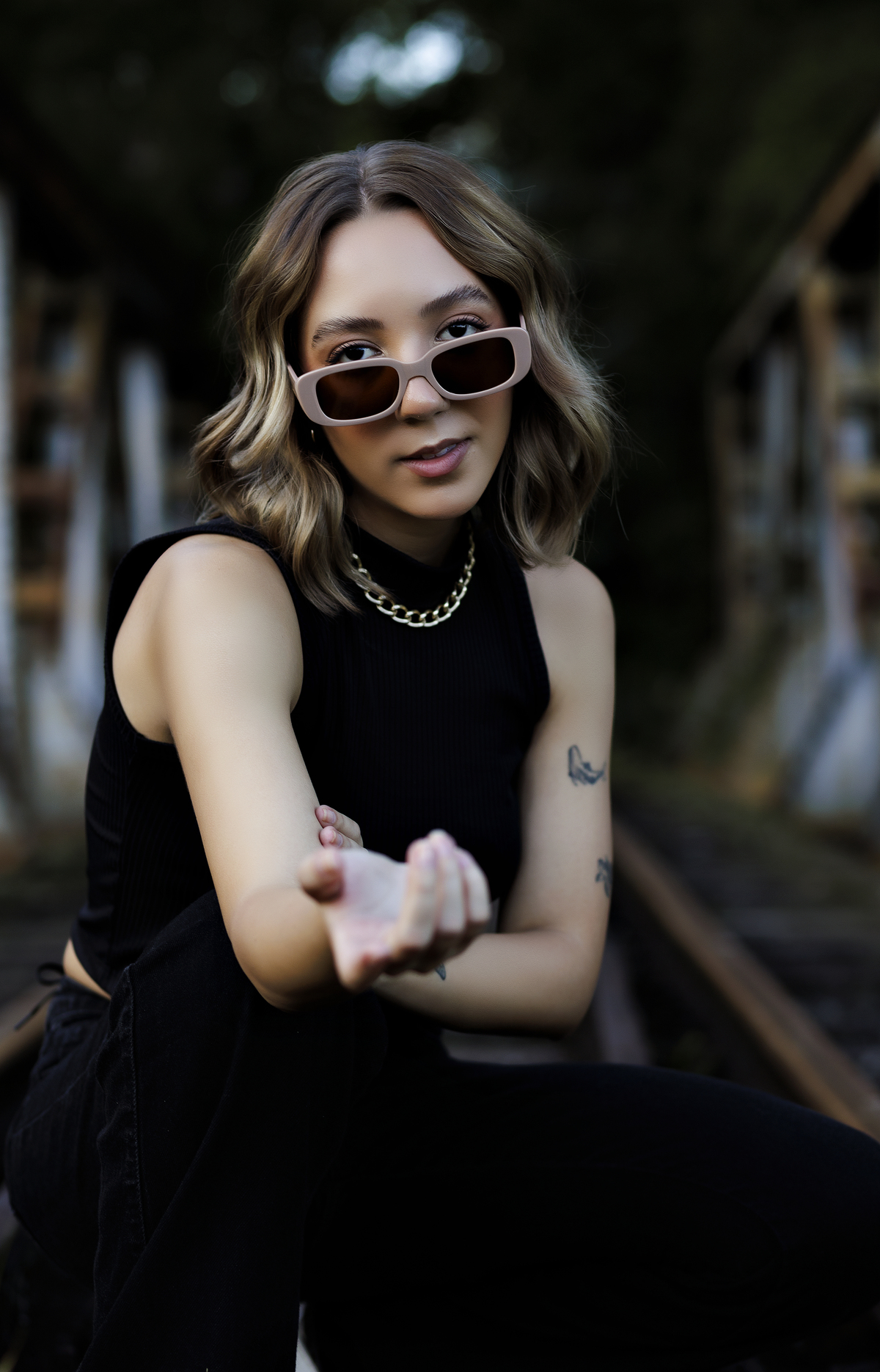 Ensaio no Trilho do trem 