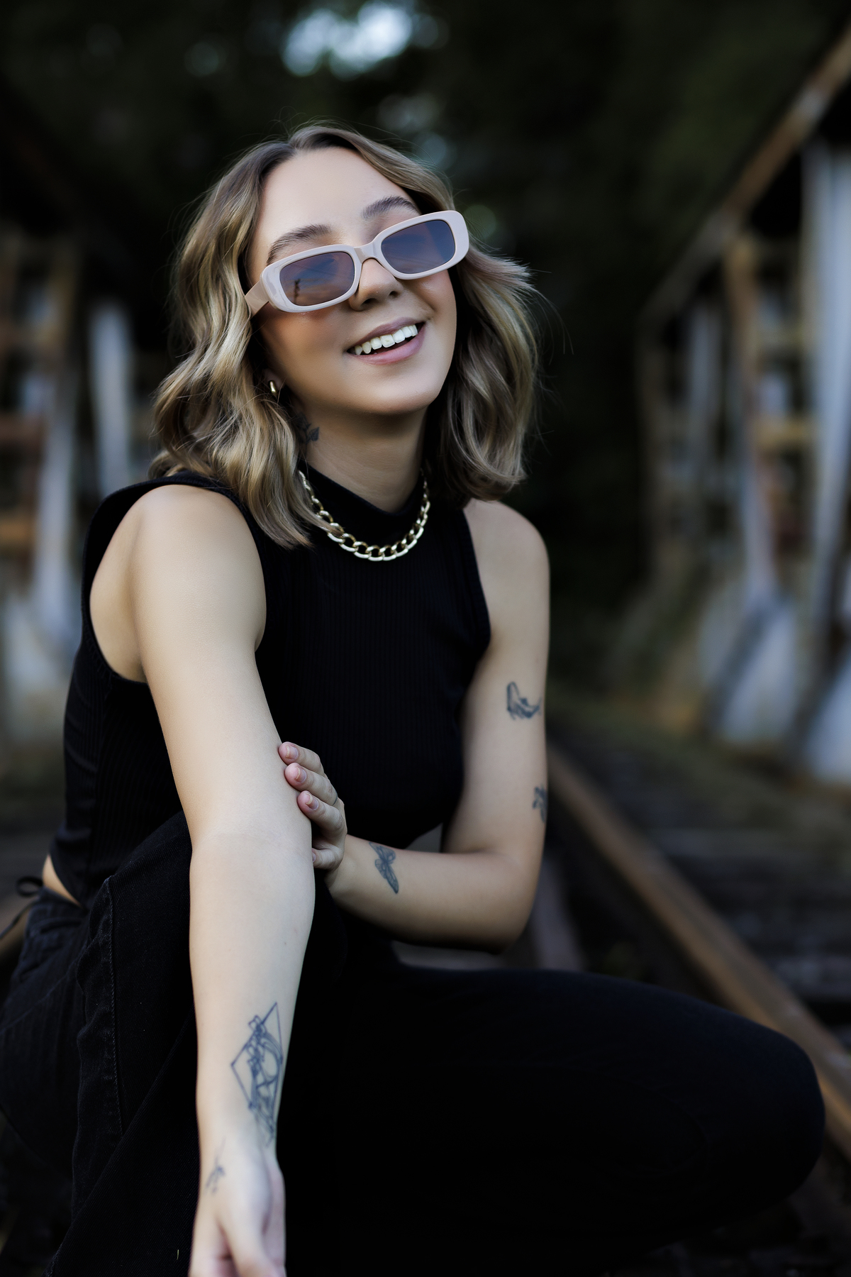 Ensaio no Trilho do trem 