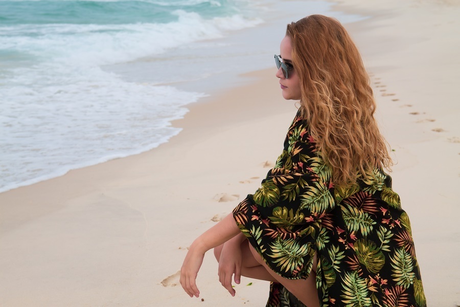 Ensaio fotográfico feminino na praia - Pier Quebra Mar, Barra da Tijuca - Rio de Janeiro