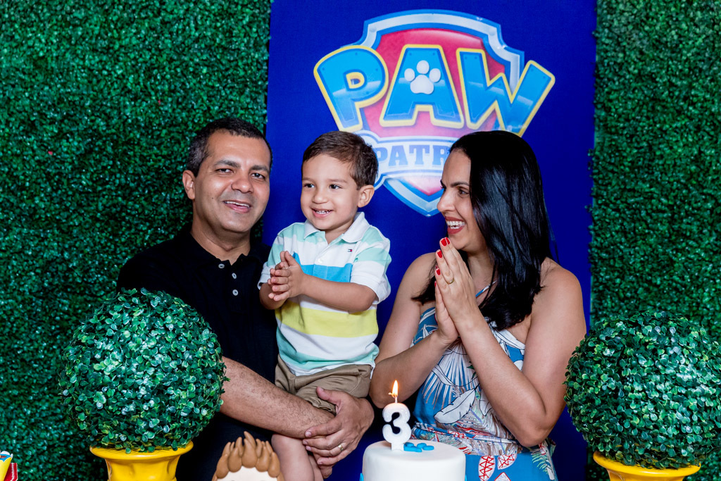 Hugo 3 anos - Tema da festa Patrulha Canina