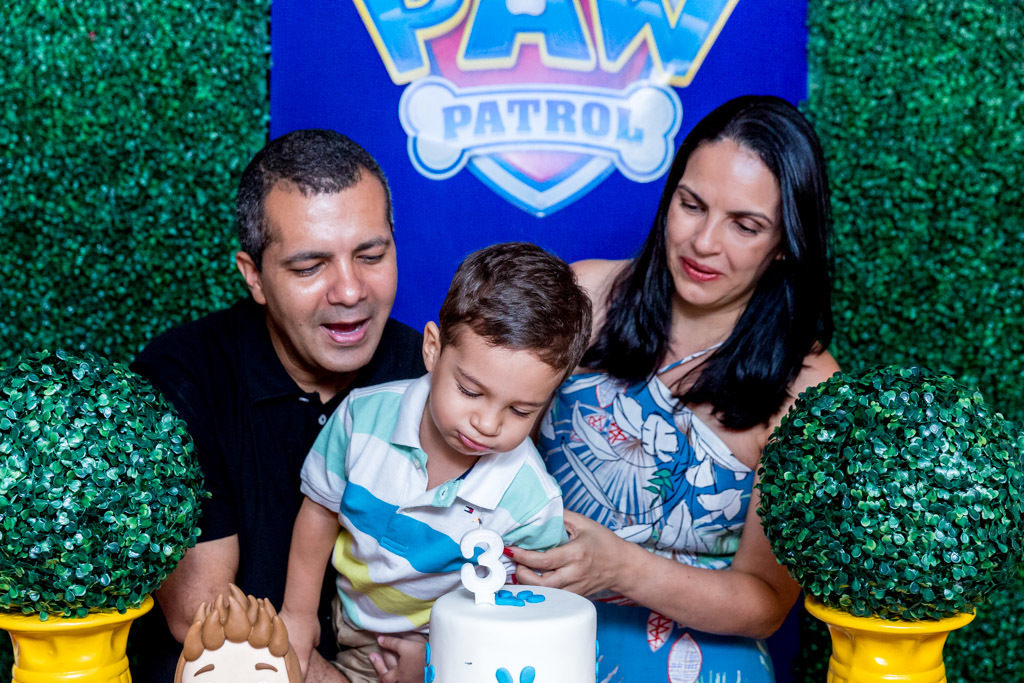 Hugo 3 anos - Tema da festa Patrulha Canina