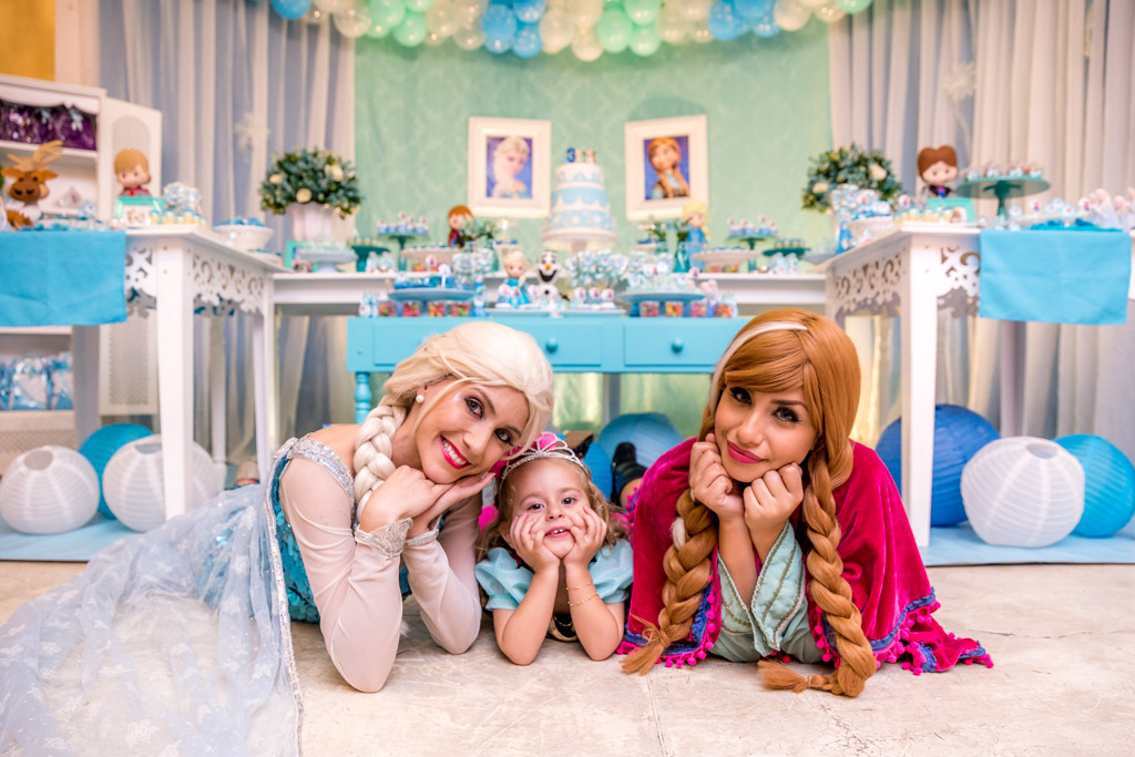 Isabela 3 anos - Tema frozen - Gato Xadrez - Niterói/RJ