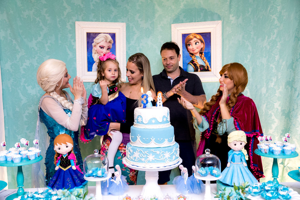 Isabela 3 anos - Tema frozen - Gato Xadrez - Niterói/RJ