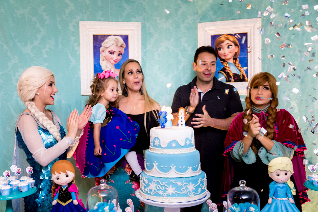 Isabela 3 anos - Tema frozen - Gato Xadrez - Niterói/RJ