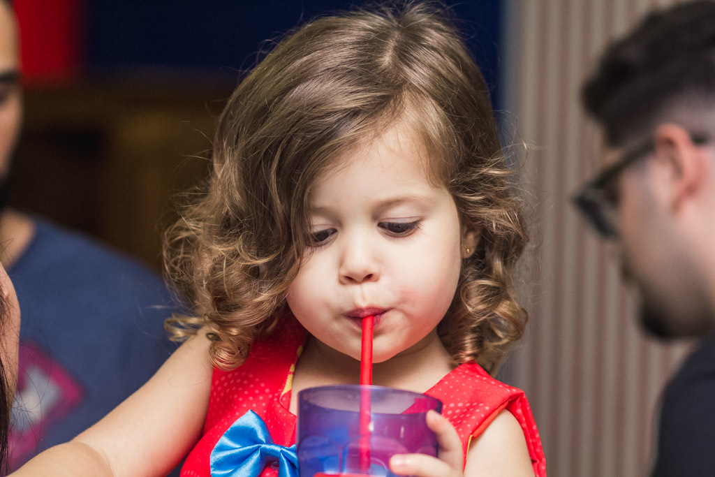 Aniversário infantil - Maitê 3 anos - Tema Mulher maravilha - Niterói/RJ