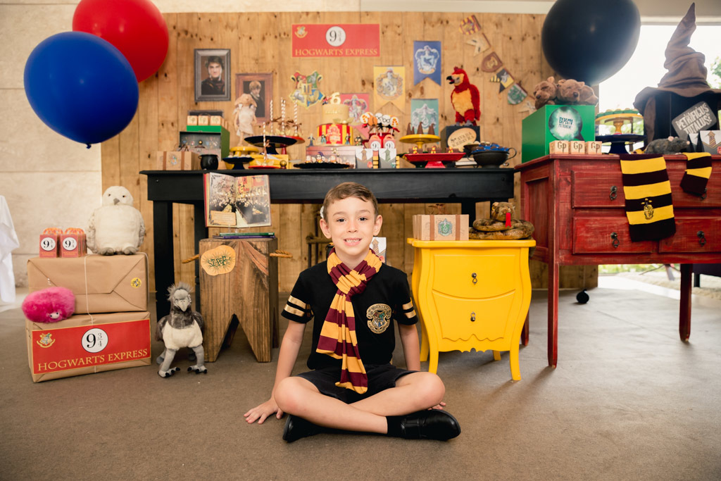 Gustavo 6 anos - Festa Harry Potter - decoração festa infantil