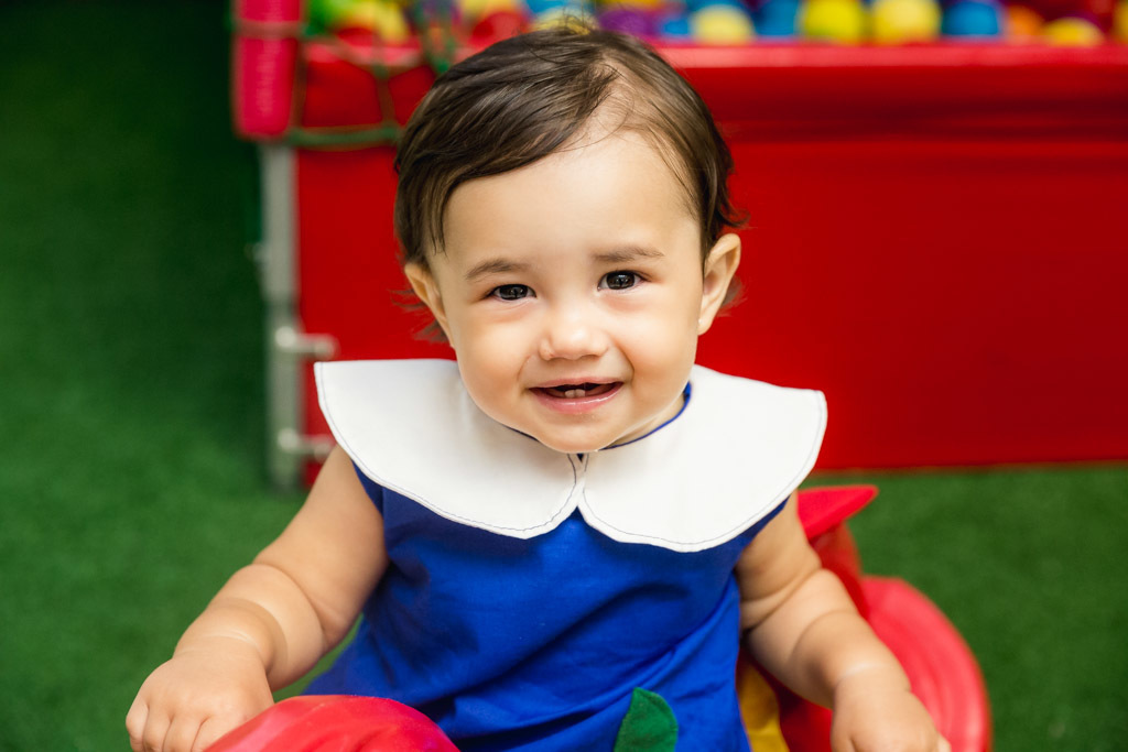 Catarina 1 anos  - Aniversário infantil Branca de neve - foto de criança - Niterói