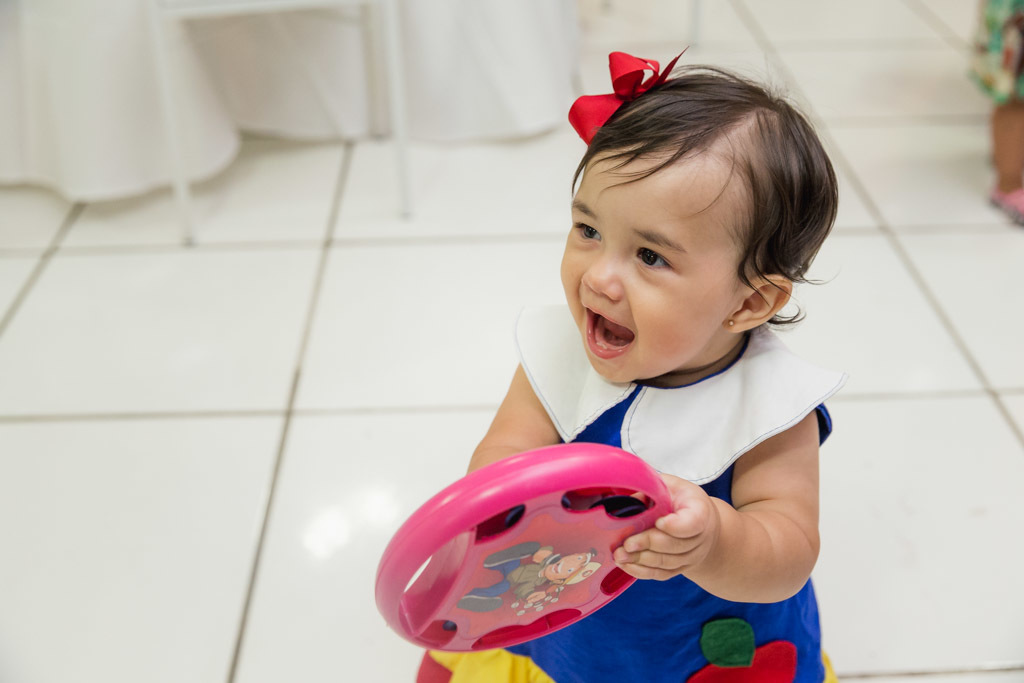 Catarina 1 anos  - Aniversário infantil Branca de neve - foto de criança - Niterói