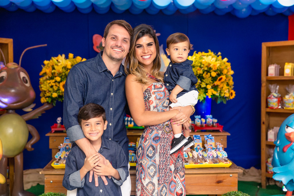 Aniversário 1 aninho do Gui - Tema galinha Pintadinha - Niterói / RJ - Folia Kids