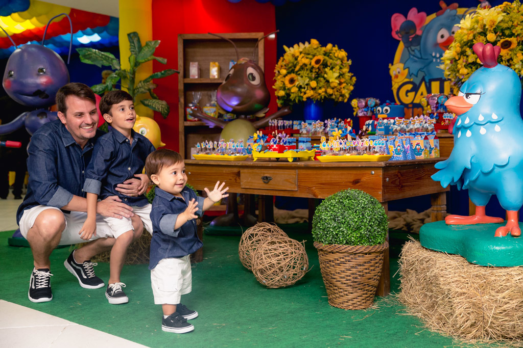 Aniversário 1 aninho do Gui - Tema galinha Pintadinha - Niterói / RJ - Folia Kids