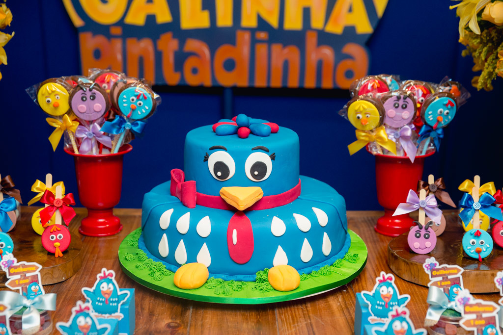 Aniversário 1 aninho do Gui - Tema galinha Pintadinha - Niterói / RJ - Folia Kids