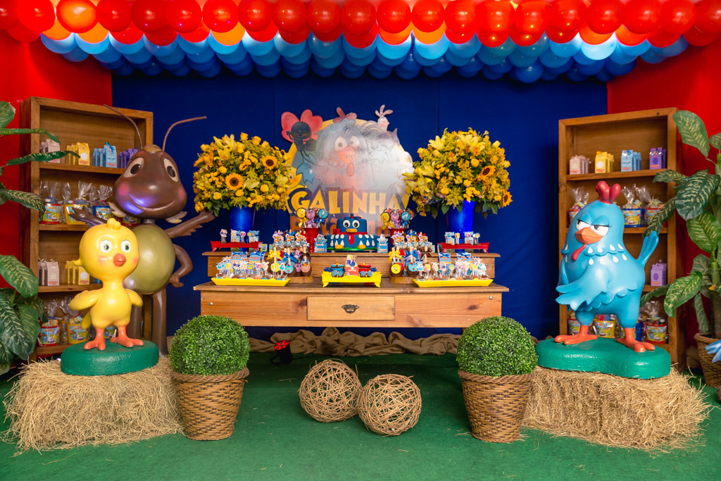 Aniversário 1 aninho do Gui - Tema galinha Pintadinha - Niterói / RJ - Folia Kids