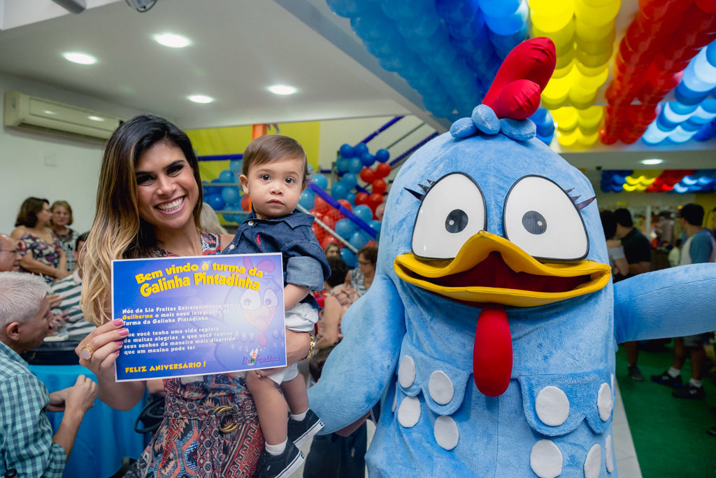 Aniversário 1 aninho do Gui - Tema galinha Pintadinha - Niterói / RJ - Folia Kids - Lia freitas