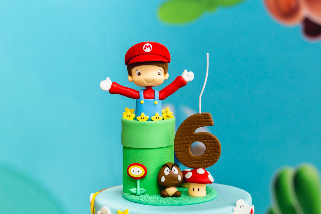 Aniversário Infantil - Matheus 6 anos - tema mario bros - super mario - decoração festa infantil - penísula barra