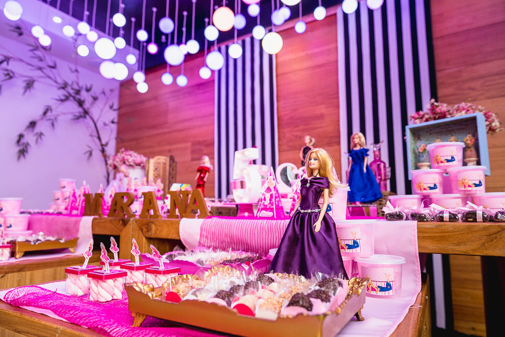 Aniversário infantil Mariana - festa da barbie - espoleta buffet infantil - 5 anos - aniversário de menina