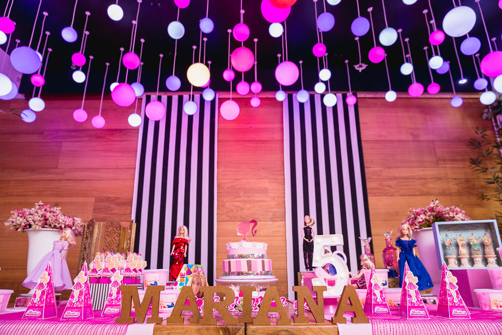 Aniversário infantil Mariana - festa da barbie - espoleta buffet infantil - 5 anos - aniversário de menina