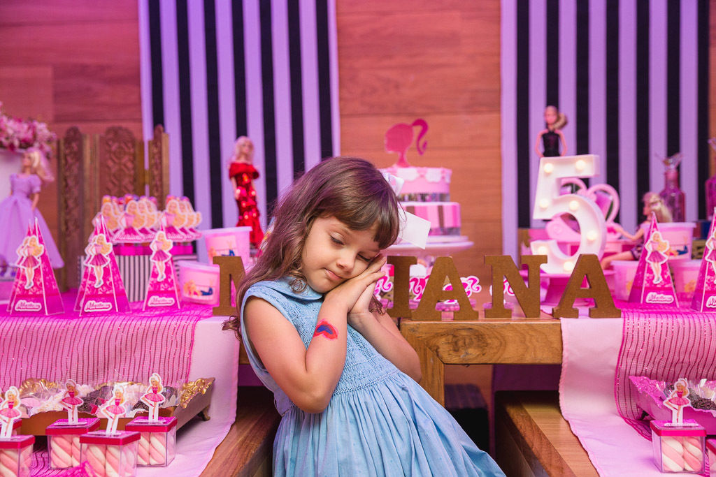 Aniversário infantil Mariana - festa da barbie - espoleta buffet infantil - 5 anos - aniversário de menina