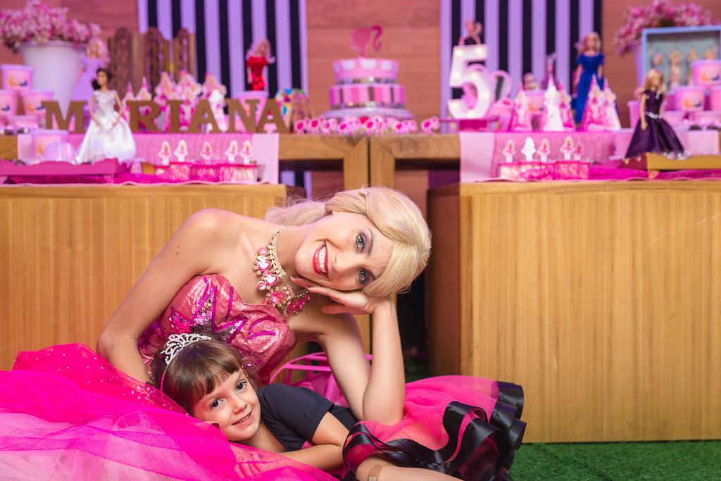 Aniversário infantil Mariana - festa da barbie - espoleta buffet infantil - 5 anos - aniversário de menina