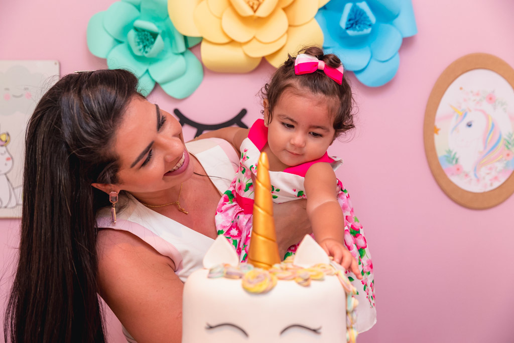 Aniversário infantil - Judith 1 ano - tema unicórnio - festa menina - Hora Feliz Casa de Festas - niteroi/rj