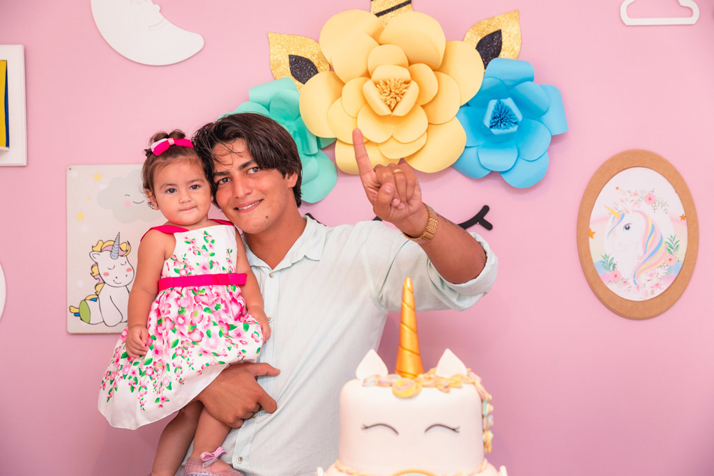 Aniversário infantil - Judith 1 ano - tema unicórnio - festa menina - Hora Feliz Casa de Festas - niteroi/rj