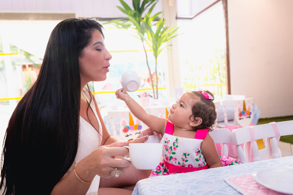 Aniversário infantil - Judith 1 ano - tema unicórnio - festa menina - Hora Feliz Casa de Festas - niteroi/rj