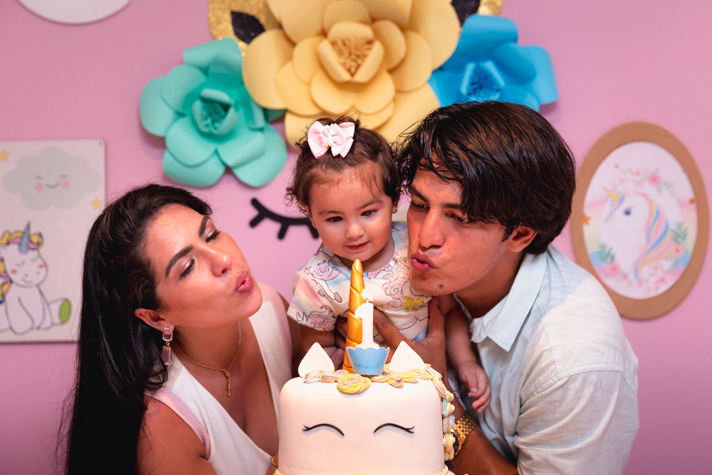 Aniversário infantil - Judith 1 ano - tema unicórnio - festa menina - Hora Feliz Casa de Festas - niteroi/rj