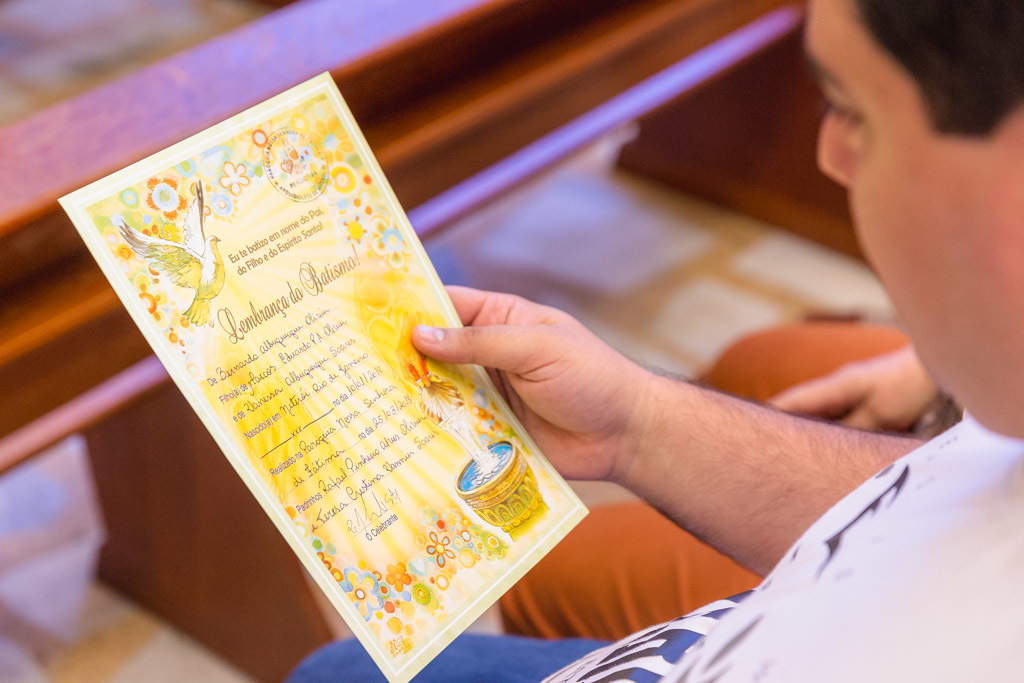 Batizado Bernardo - Paróquia Nossa Senhora de Fátima - Niterói