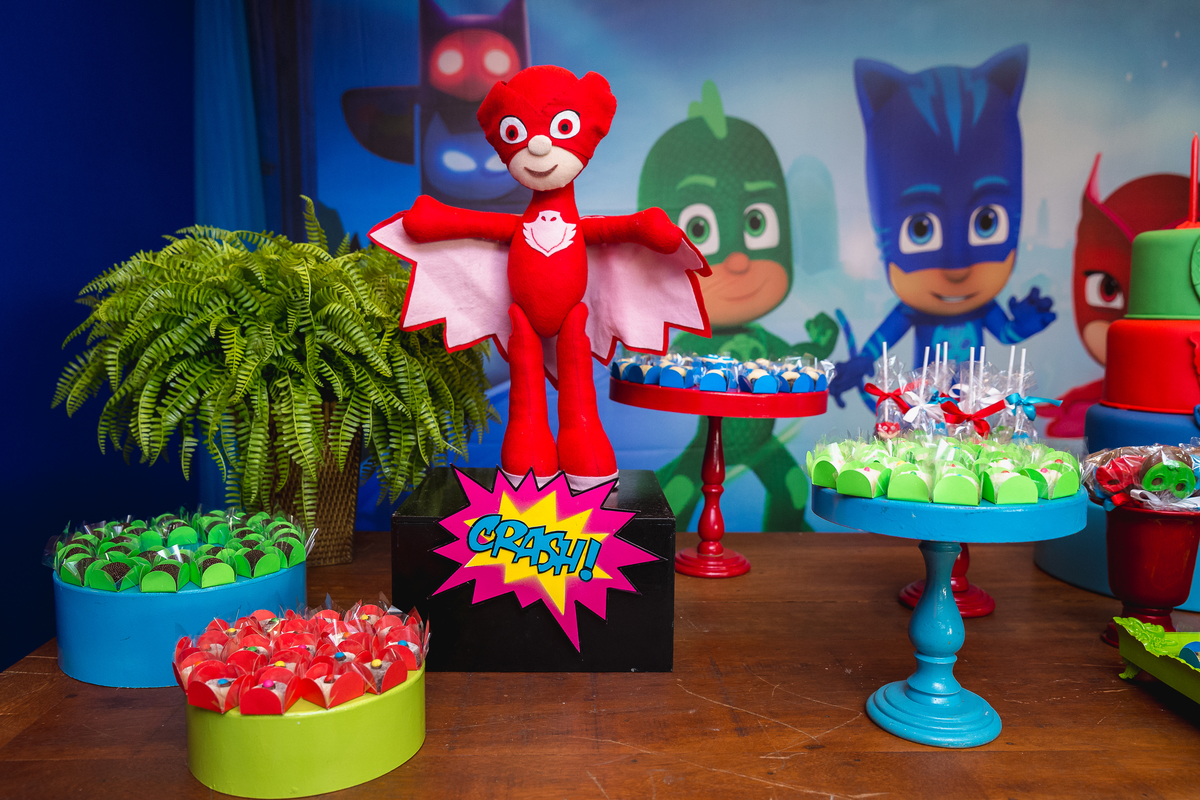 Hugo 4 anos - aniversário infantil -tem PJ Masks - Happy day - Niterói / RJ