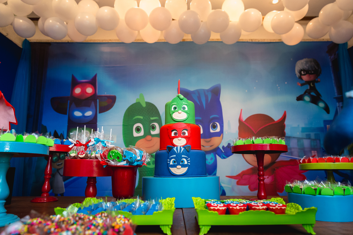 Hugo 4 anos - aniversário infantil -tem PJ Masks - Happy day - Niterói / RJ