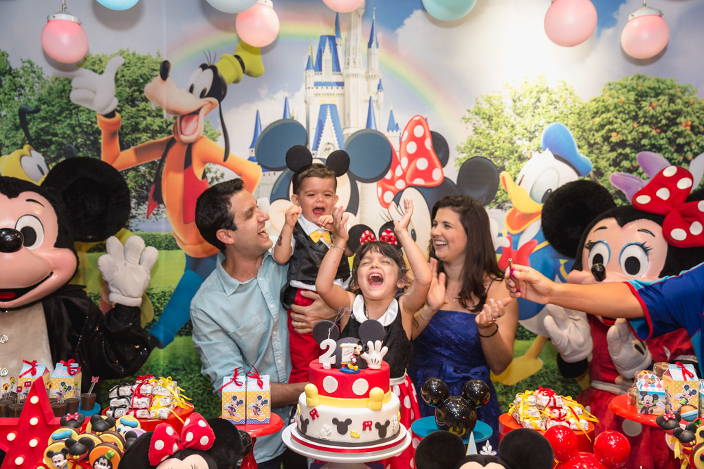 Aniversário Guga 2 anos - Tema Mickey Mouse - Tik Tak Casa de Festas - Botafogo - RJ