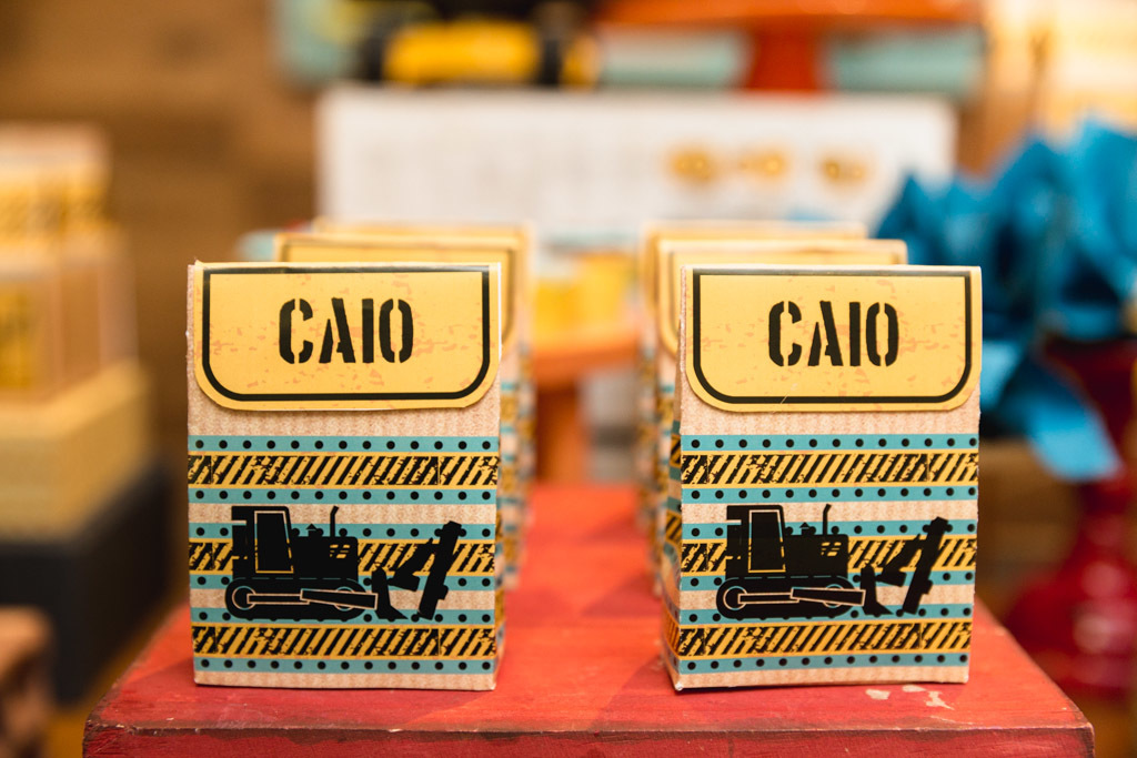 Aniversario 4 anos - Caio - Tema obras - casa de festas niteroi - Quintal de Contos