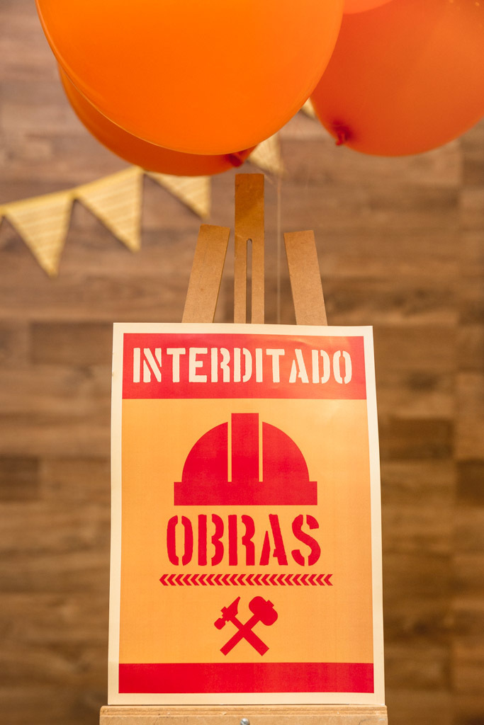 Aniversario 4 anos - Caio - Tema obras - casa de festas niteroi - Quintal de Contos