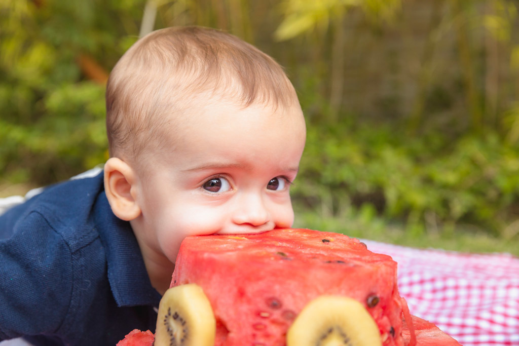 Gabriel e Pedro - ensaio de 1 ano - ensaio smash the fruit - ensaio fotografico de familia - Primos e Irmãos