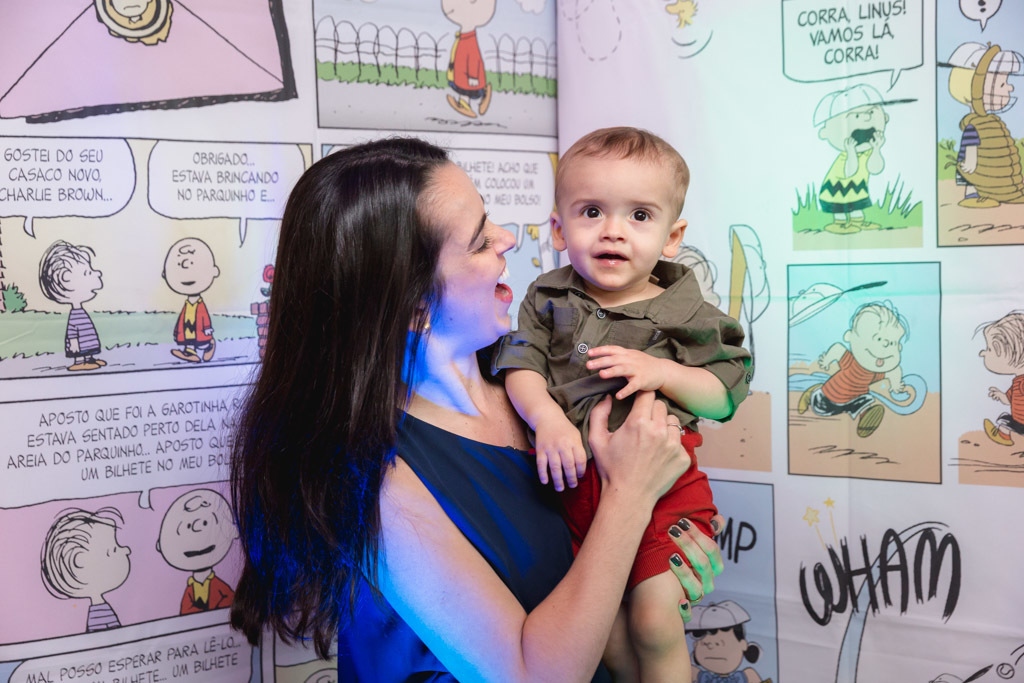 Aniversario infantil - Pedro e Gabriel 1 ano - Temas snoopy - Festa & Cia - Nitreói /RJ