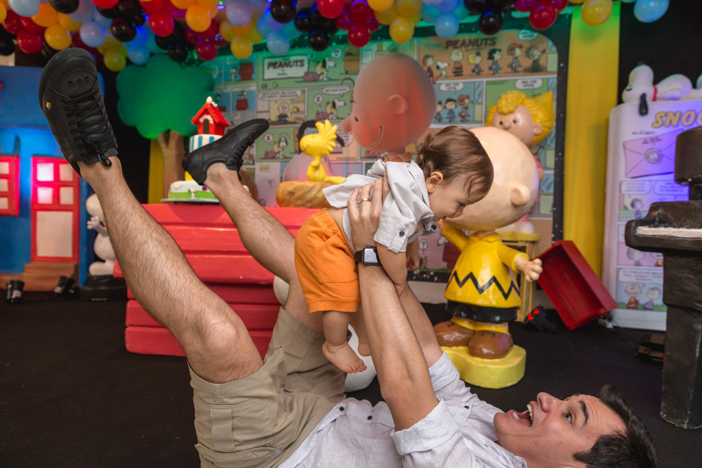 Aniversario infantil - Pedro e Gabriel 1 ano - Temas snoopy - Festa & Cia - Nitreói /RJ