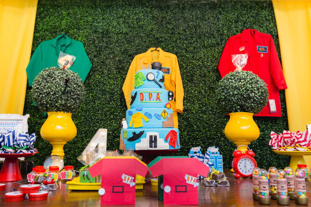 Miguel 4 anos - Aniversário infantil - Catavento Festas - Piratininga Niterói - Tema DPA - D.P.A