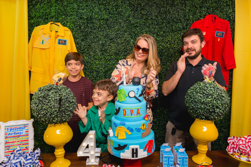 Miguel 4 anos - Aniversário infantil - Catavento Festas - Piratininga Niterói - Tema DPA - D.P.A