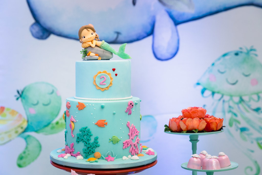 aniversário infantil soso 2 anos - decoração festa infantil baleia e a sereia - fundo do mar - península rj