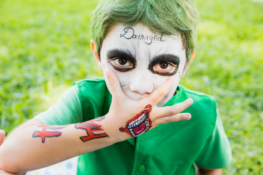 Davi 6 anos - aniversario infantil - tema vilões - coringa e batman - piquenique de aniversario - festa infantil - Arlequina 