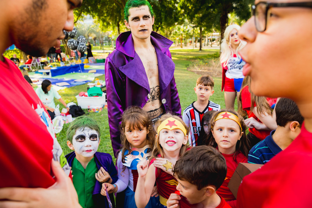 Davi 6 anos - aniversario infantil - tema vilões - coringa e batman - piquenique de aniversario - festa infantil - Arlequina 