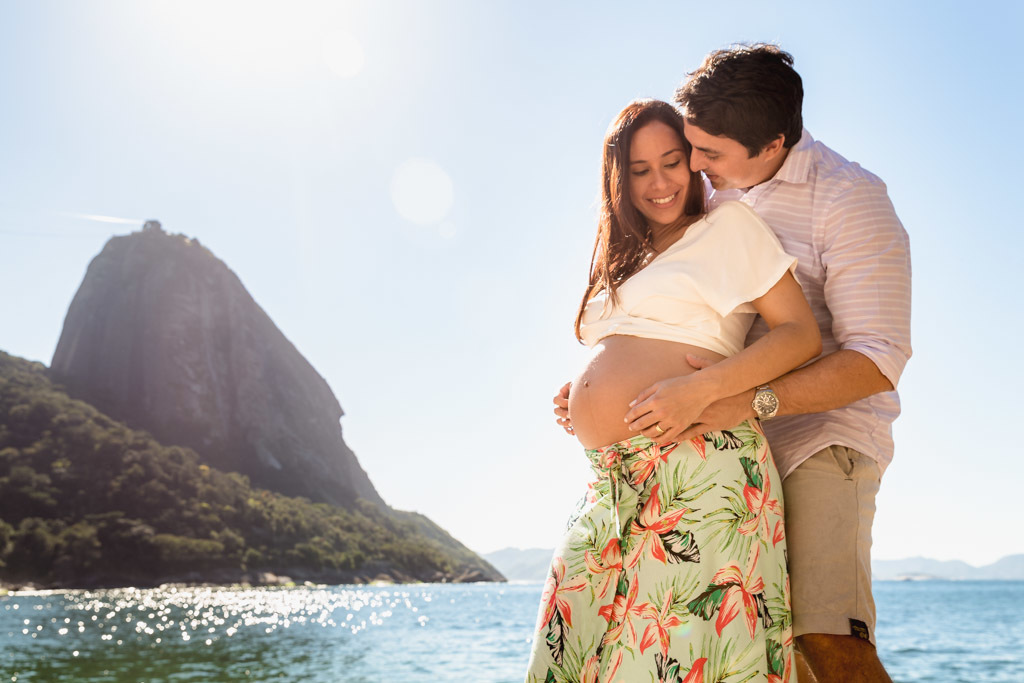 À espera da Marina - praia vermelha - Urca/RJ - ensaio gestante - ensaio gestante na praia