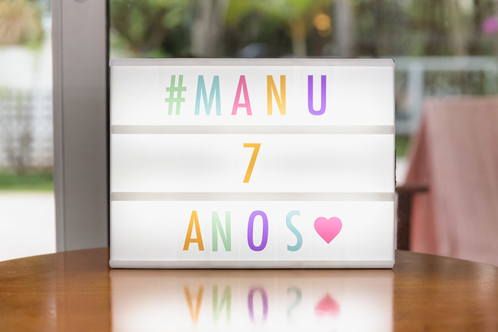 Aniversário Infantil Manuela 7 anos - tema unicórnio - península RJ