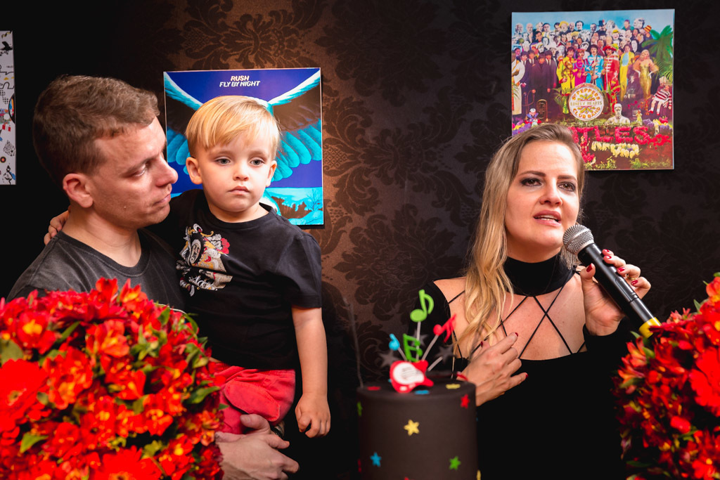 Paula & Gui & Gabriel - festa tema rock - aniversário de 40 anos - aniversário pais e filhos - Casa Fróes SF