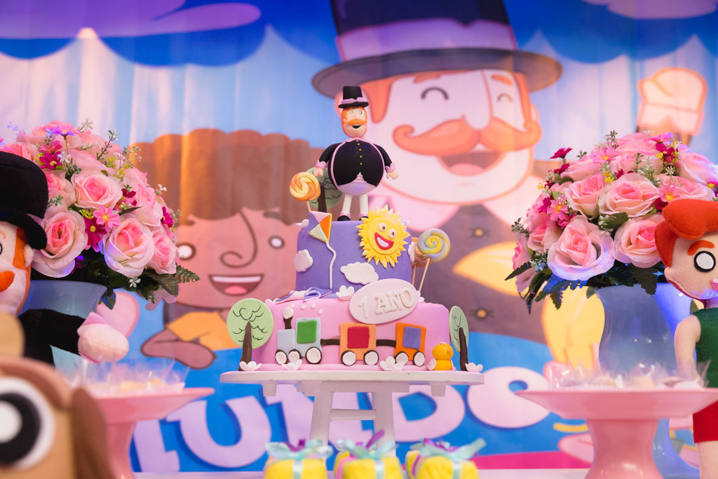 rafa 1 ano - tema mundo bita - Club da Alegria - aniversário de menina