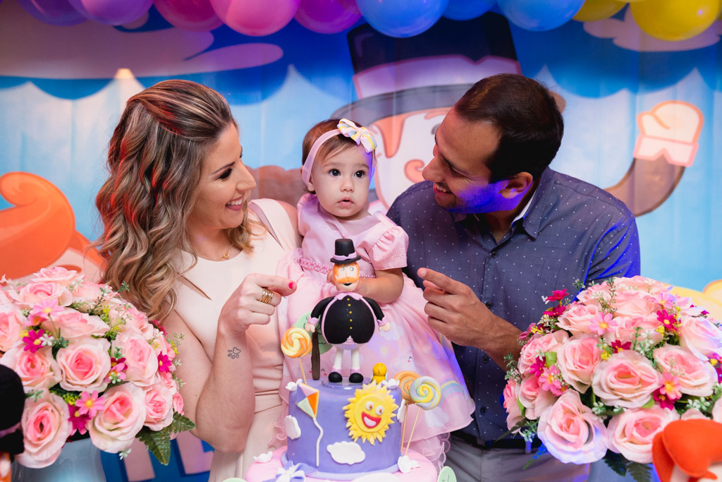 rafa 1 ano - tema mundo bita - Club da Alegria - aniversário de menina