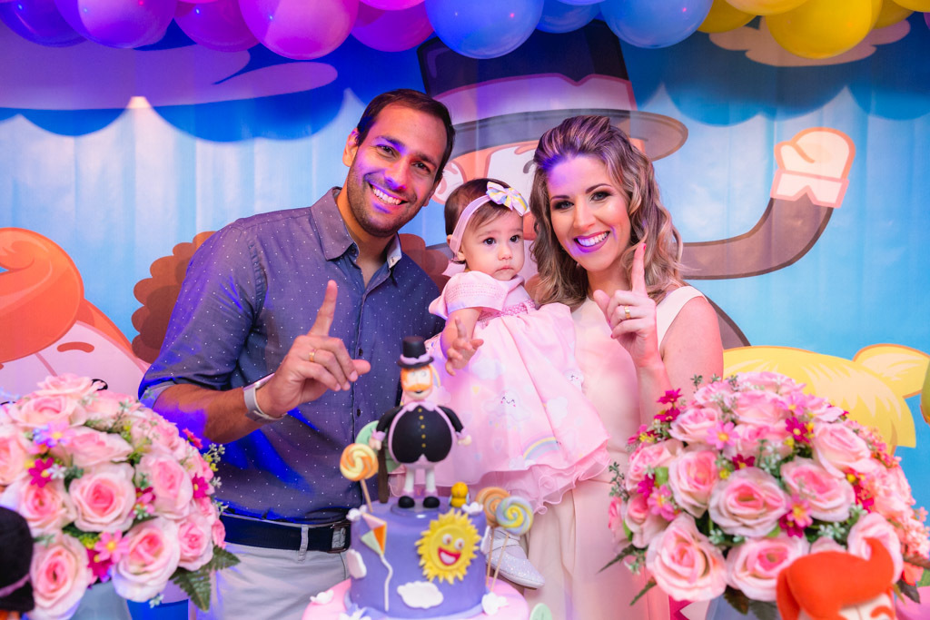 rafa 1 ano - tema mundo bita - Club da Alegria - aniversário de menina